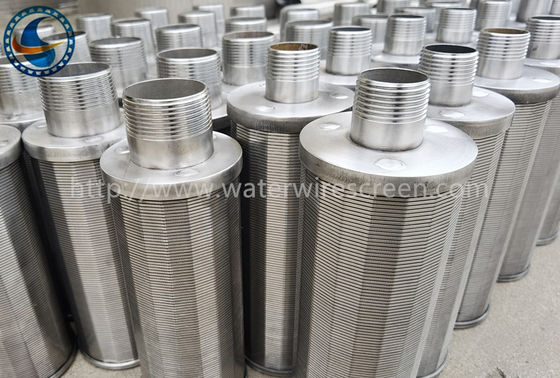1.5X2mm SS316L Continuous Slot Wedge Wire Screen Nozzle