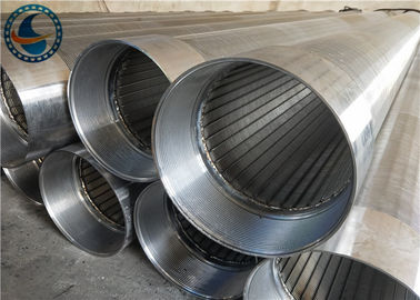 30 Slot Non Clogging Vee Shaped Wire Wrapped Screen For Fluid / Solid Separation