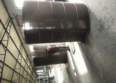 SUS 316L Johnson Wedge Wire Trommel Drum Screen For Animal Manure Treatment