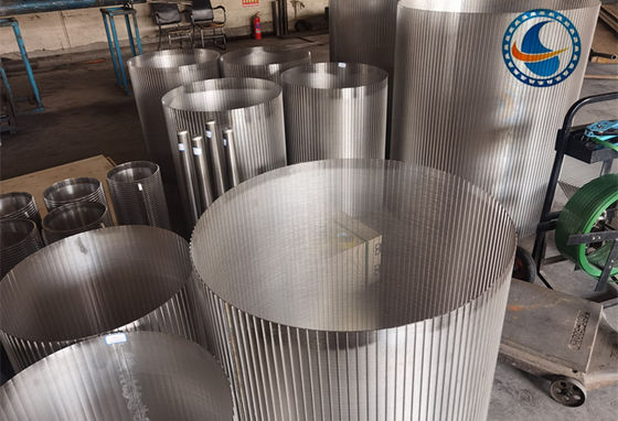 Bucket Type Stainless Steel 316l Grade Wedge Wire Filter Element OD 200mm