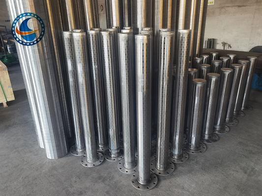 Slot 0.025mm Wire Wrapped Pipe Continuous Slot Cylinder