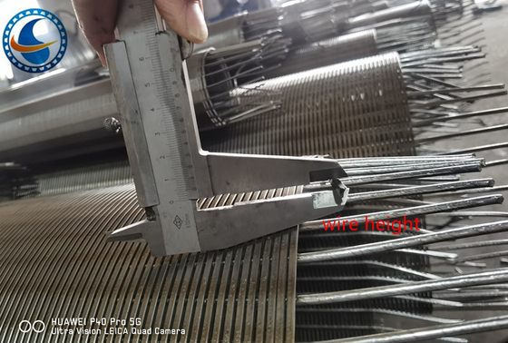 OD 273mm V 와이어 존슨 와이어 스크린 비 자석 스테인레스 스틸