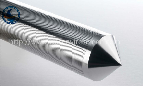 존슨 유형 직경 125mm 쐐기 철망 파이프 연속 슬롯
