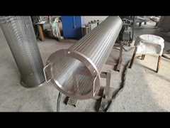 로터리 드럼 윙 와이어 스크린 필터 석유 산업용 비 플러그