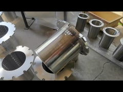 용접된 스테인리스 스틸 25μm 슬롯 윙 와이어 스크린 실린더