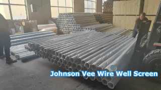 Johnson Vee Wire 저탄소 아연 도금 웰 스크린