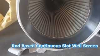 SS304 OD 14" 356mm 로드 기반 연속 슬롯 웰 스크린